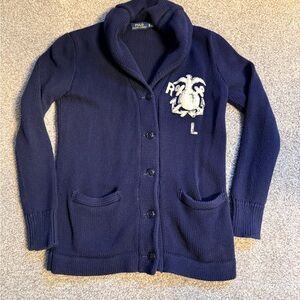 Polo by Ralph Lauren Deep Blue Cowl Neck Sweater